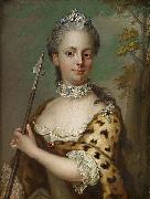 Jakob Bjock Portrait of Charlotte Du Rietz af Hedensberg as Diana china oil painting artist